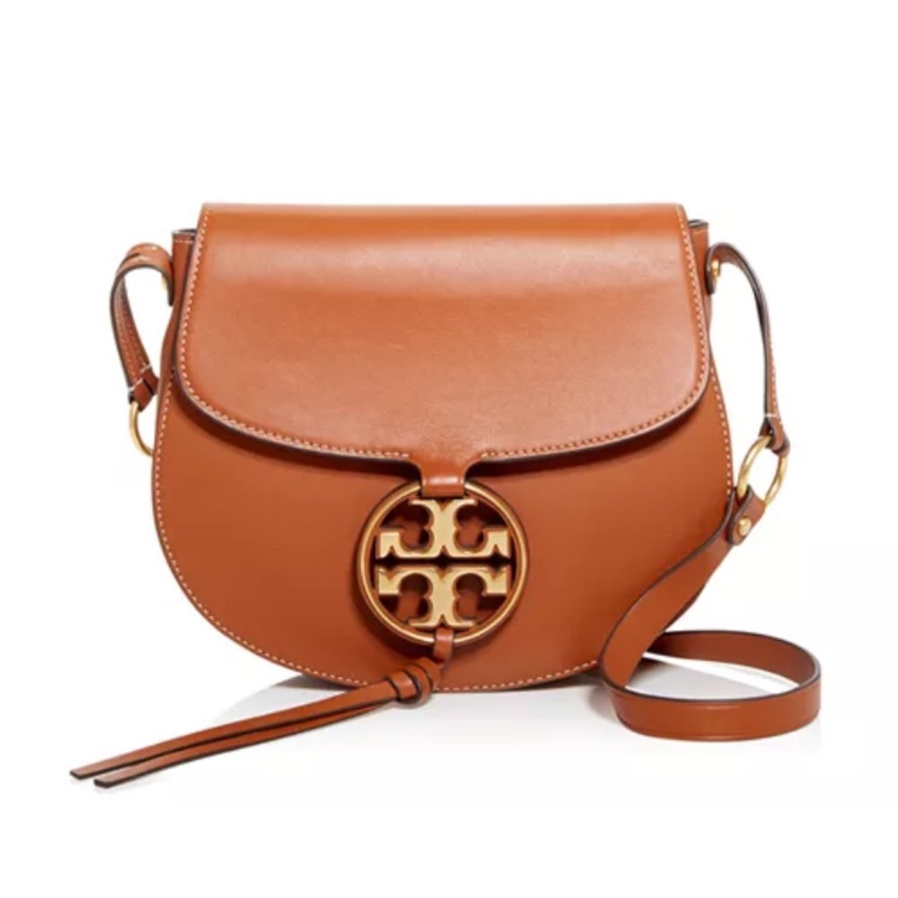 Tory Burch Miller Leather Crossbody Saddle Bag